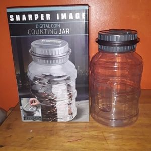 Sharper Image Digital Coin Counting Jar